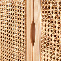 Dean Ash Wood & Rattan Sideboard 7