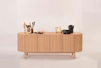 Edsel Walnut Wood Sideboard