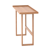 Earlene Oak Wood Console Table 4