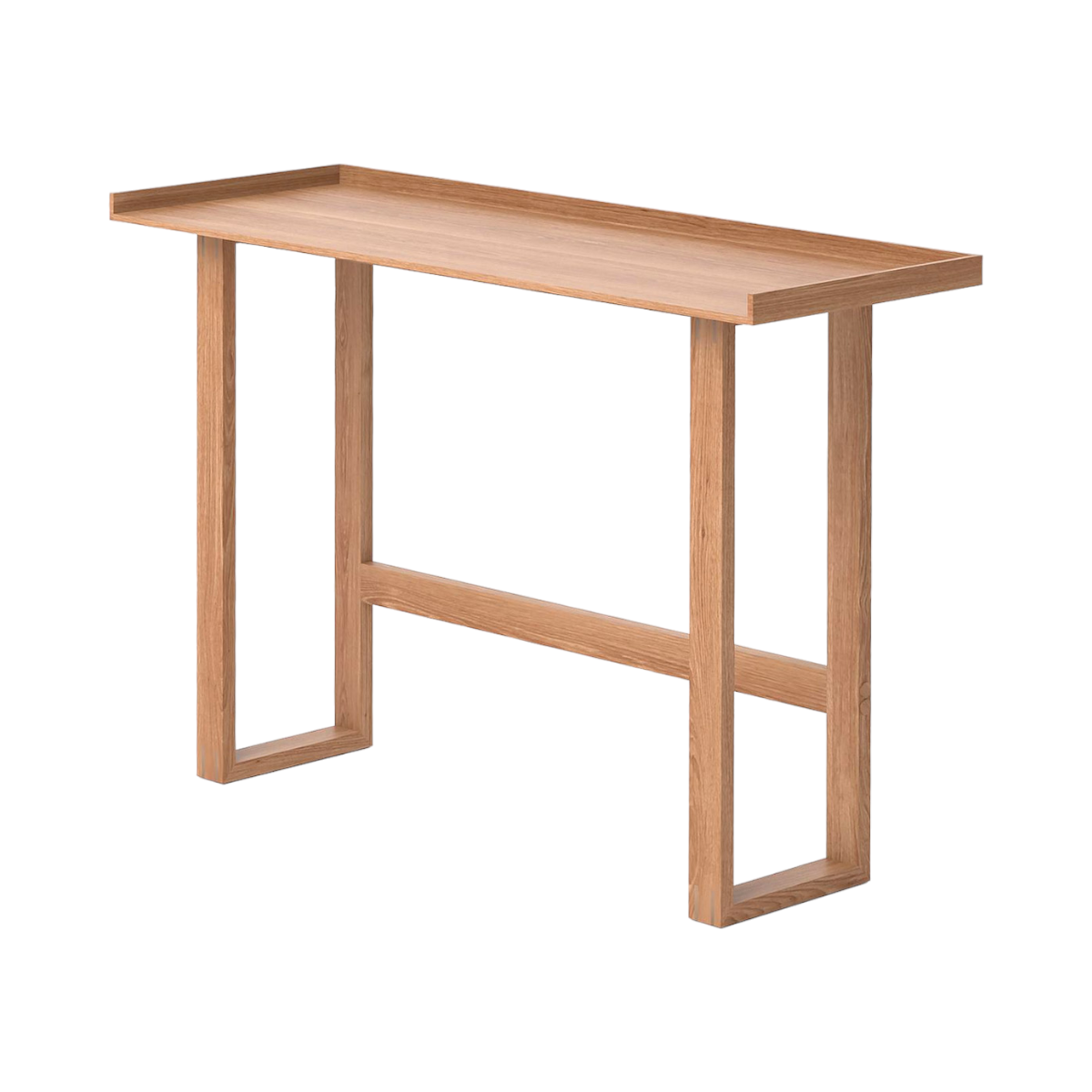 Earlene Oak Wood Console Table 3