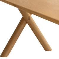 Easton Oak Wood Dining Table 4