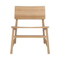 Edan Oak Wood Lounge Chair 4