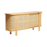 Edric Ash Wood & Rattan Sideboard 2