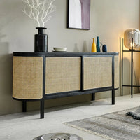 Edric Ash Wood & Rattan Sideboard 5