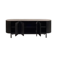 Edwin Oak Wood Sideboard Black 6