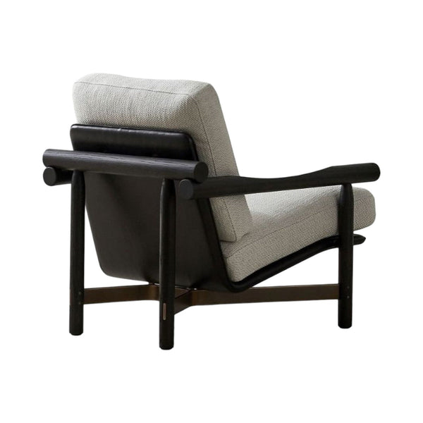 Edwina Black Oak Wood Arm Chair