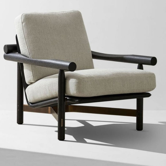 Edwina Black Oak Wood Arm Chair