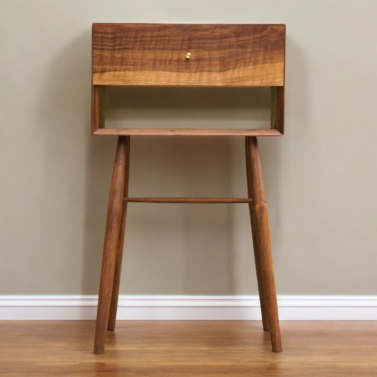 Ehan Walnut Wood Bedside 1