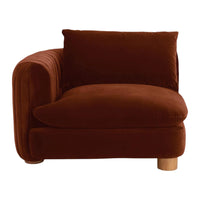 Eilis Teak Wood & Fabric 3 Seater Sofa 3