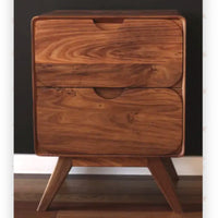 Elan Walnut Wood Bedside 1