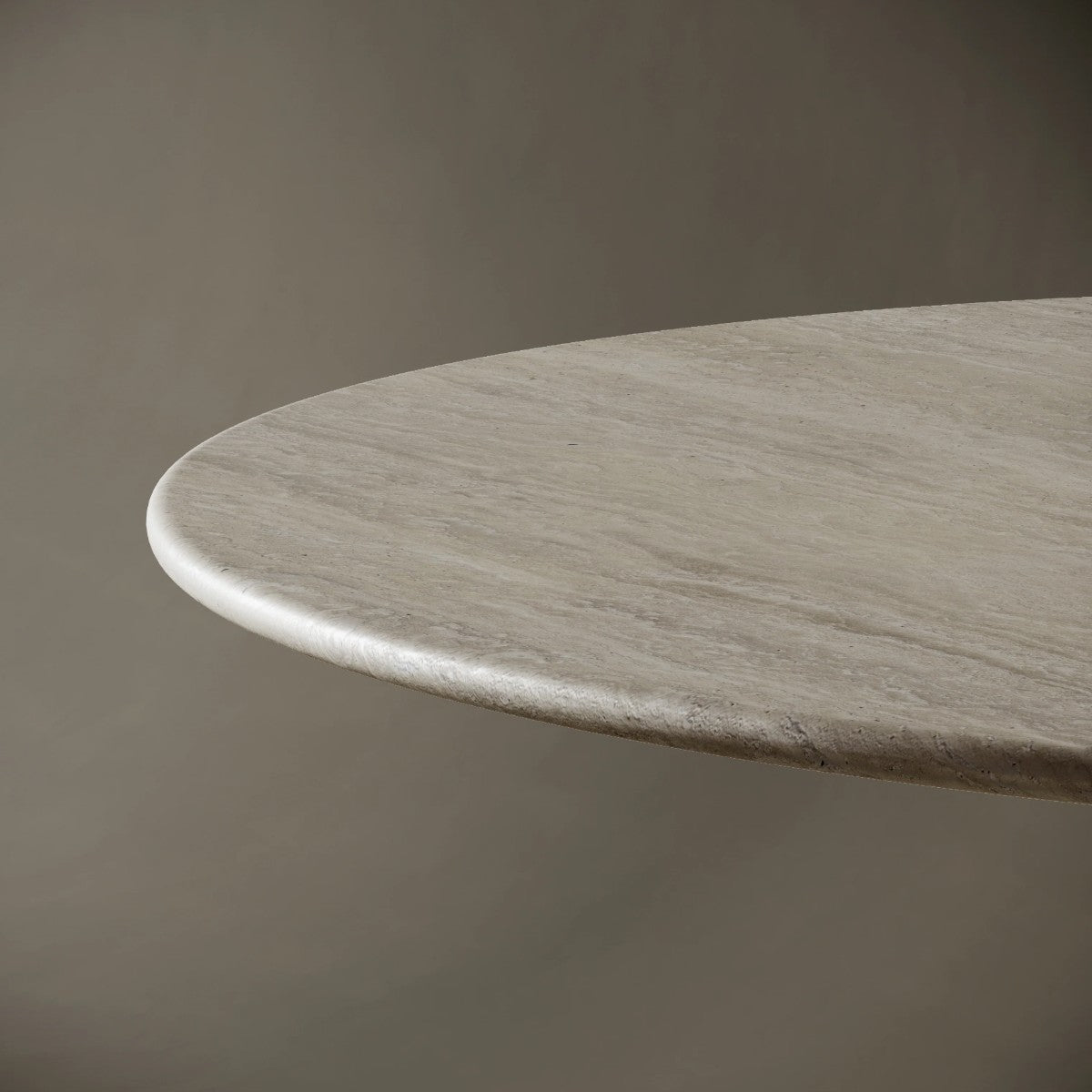 Elana Ovel Travertine Stone Dining Table 4