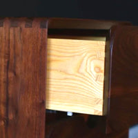 Elana Walnut Wood Bedside 10