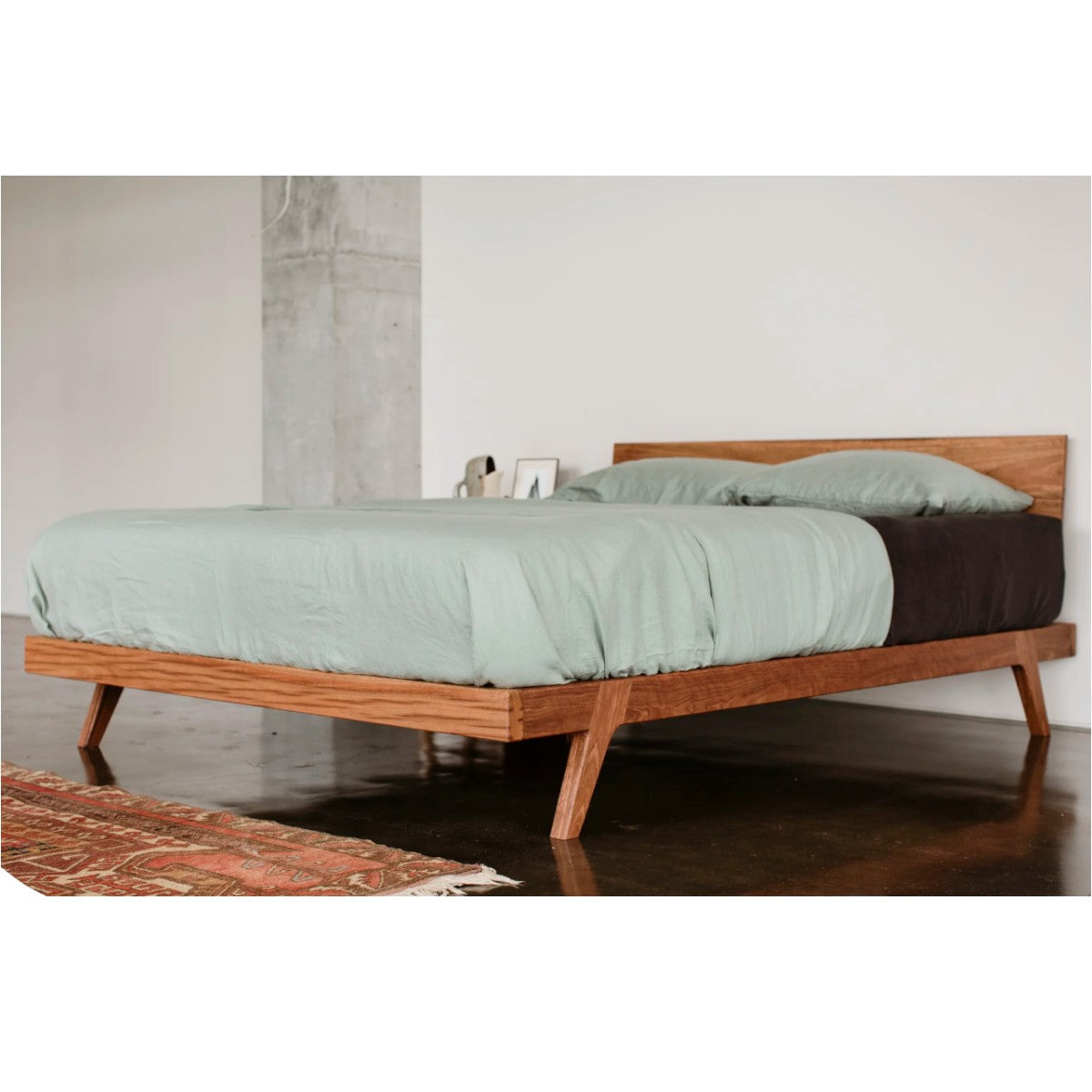 Eleri Walnut Wood Bed 5