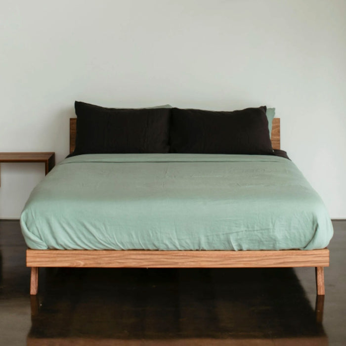 Eleri Walnut Wood Bed 1