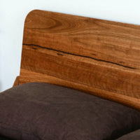 Elese Walnut Wood Bed 6