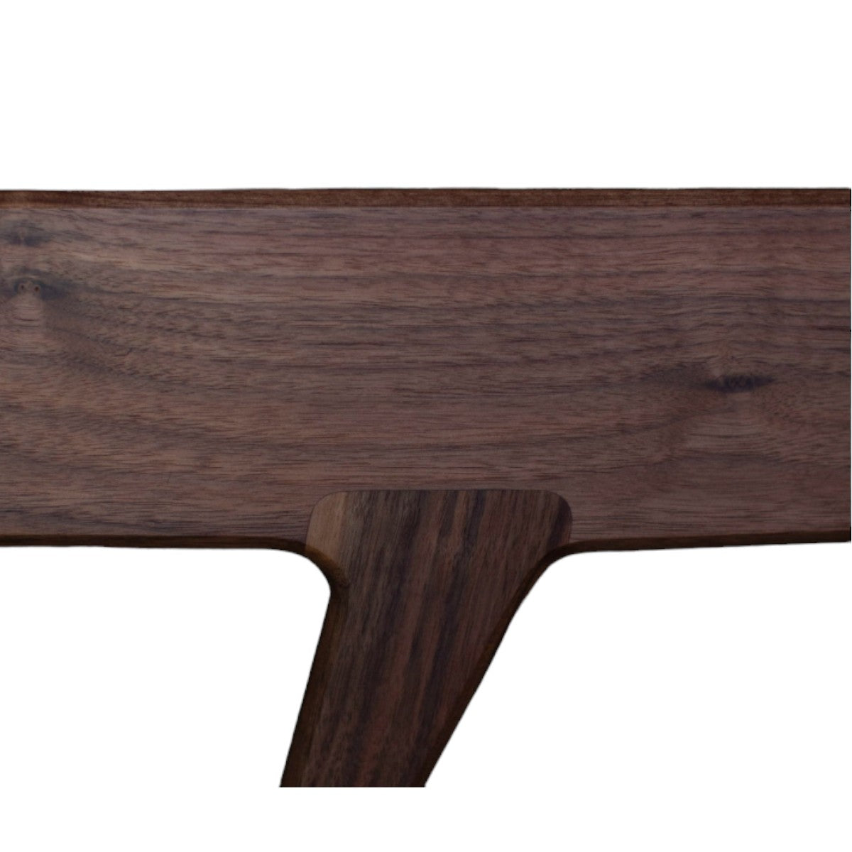 Elese Walnut Wood Bed 6