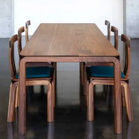 Elettra Walnut Wood 6 Seater Dining Table 1