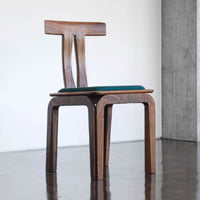 Elettra Walnut Wood Dining Chair  1