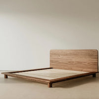 Eliab Walnut Wood Bed 4