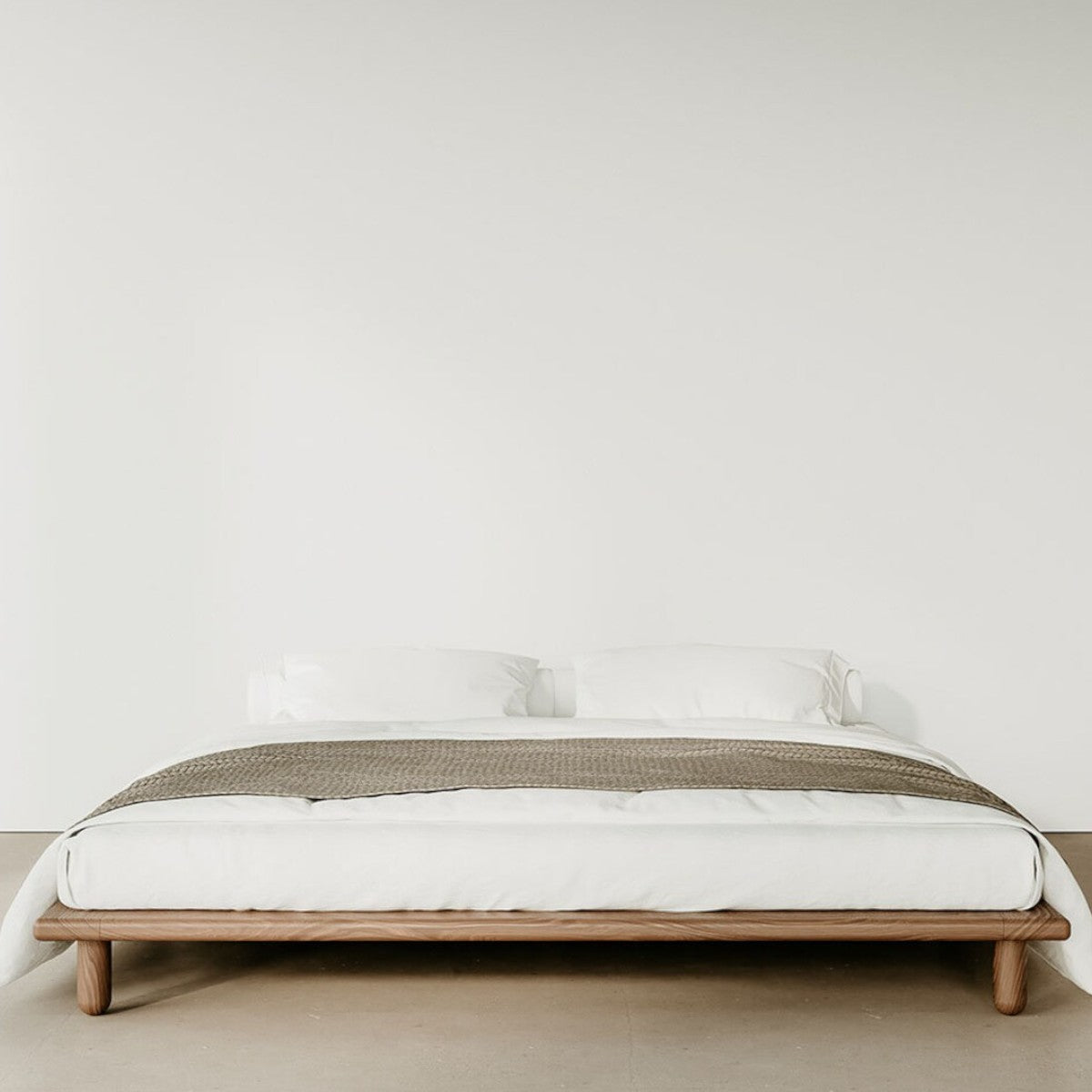 Elias Walnut Wood Bed 1