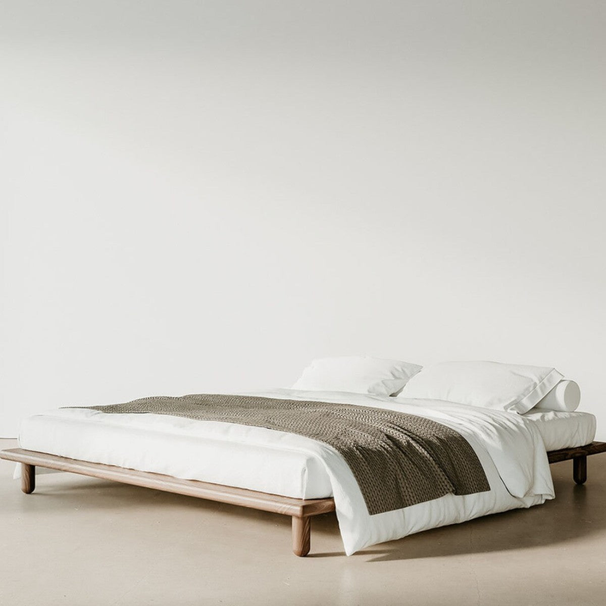 Elias Walnut Wood Bed 2