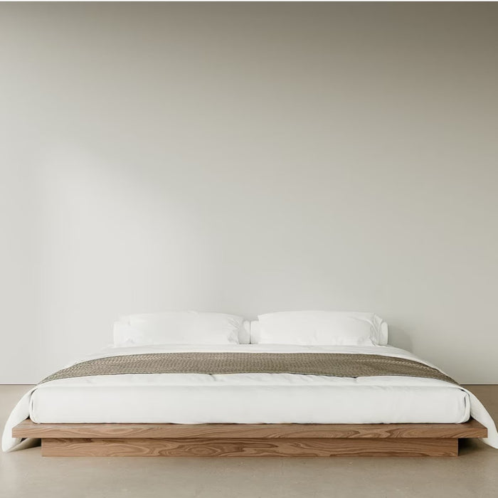 Eliava Walnut Wood Bed 1