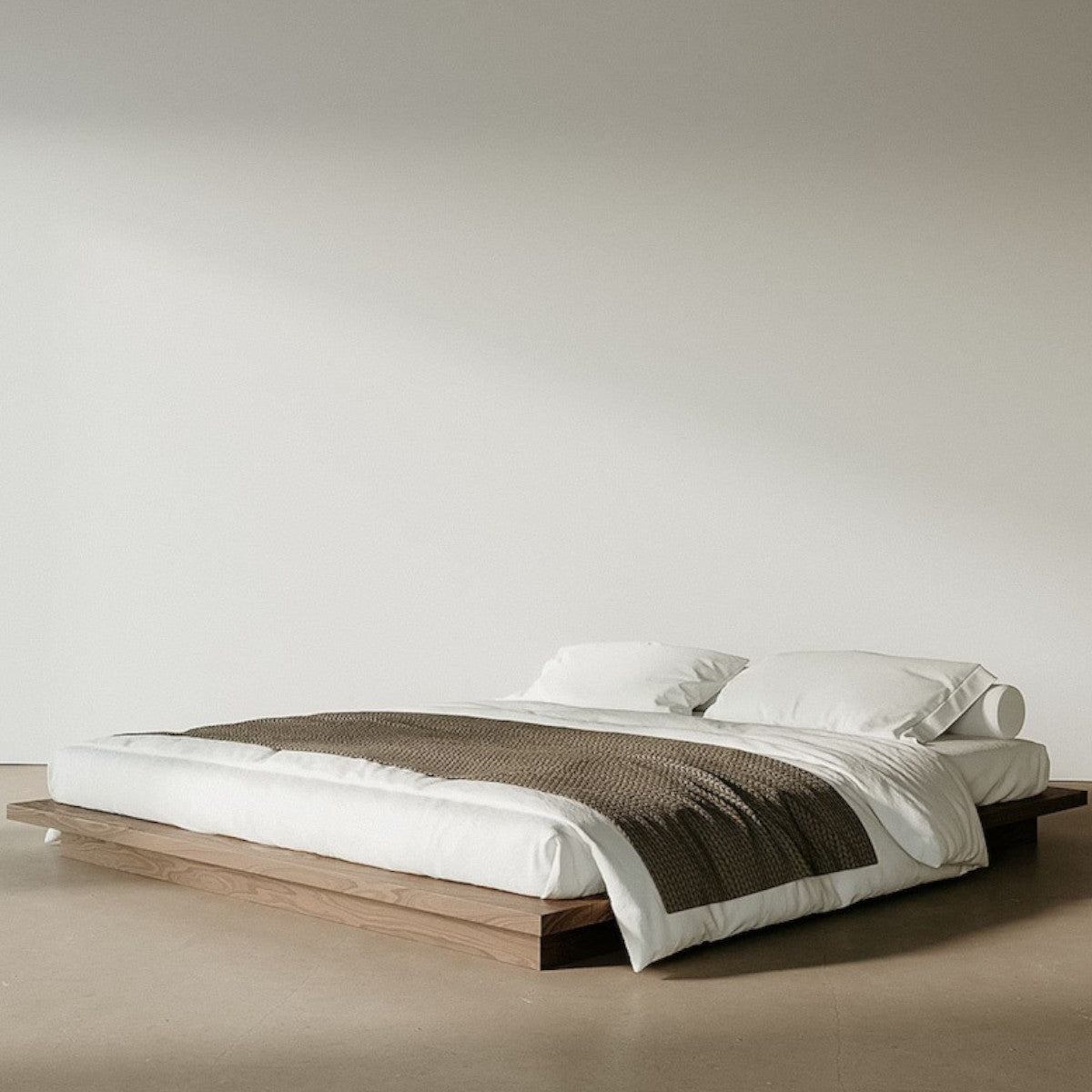 Eliava Walnut Wood Bed 4