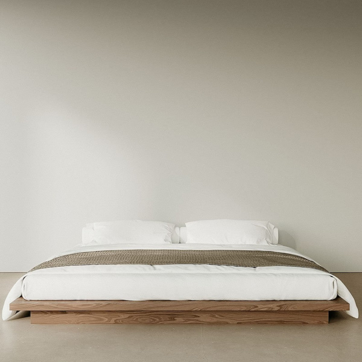 Eliava Walnut Wood Bed 5