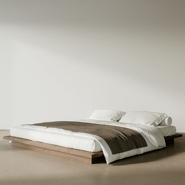 Elidia Walnut Wood Bed 2