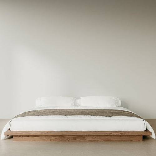 Elidia Walnut Wood Bed 1