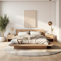 Elie Oak Wood Bed 1