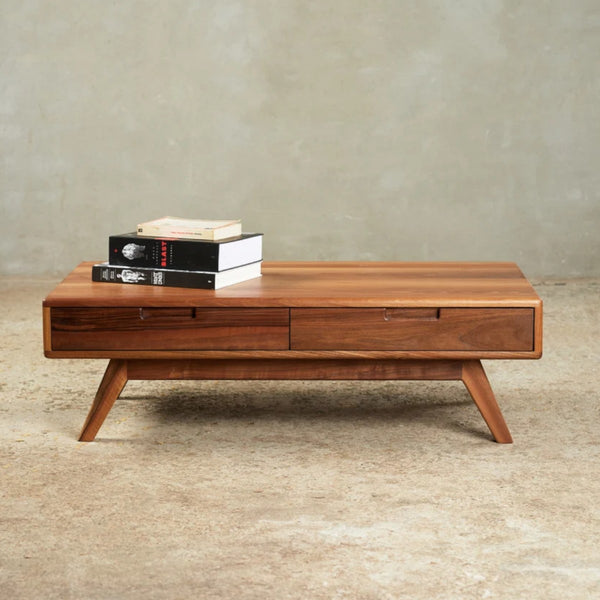 Elsie Walnut Wood Coffee Table 2