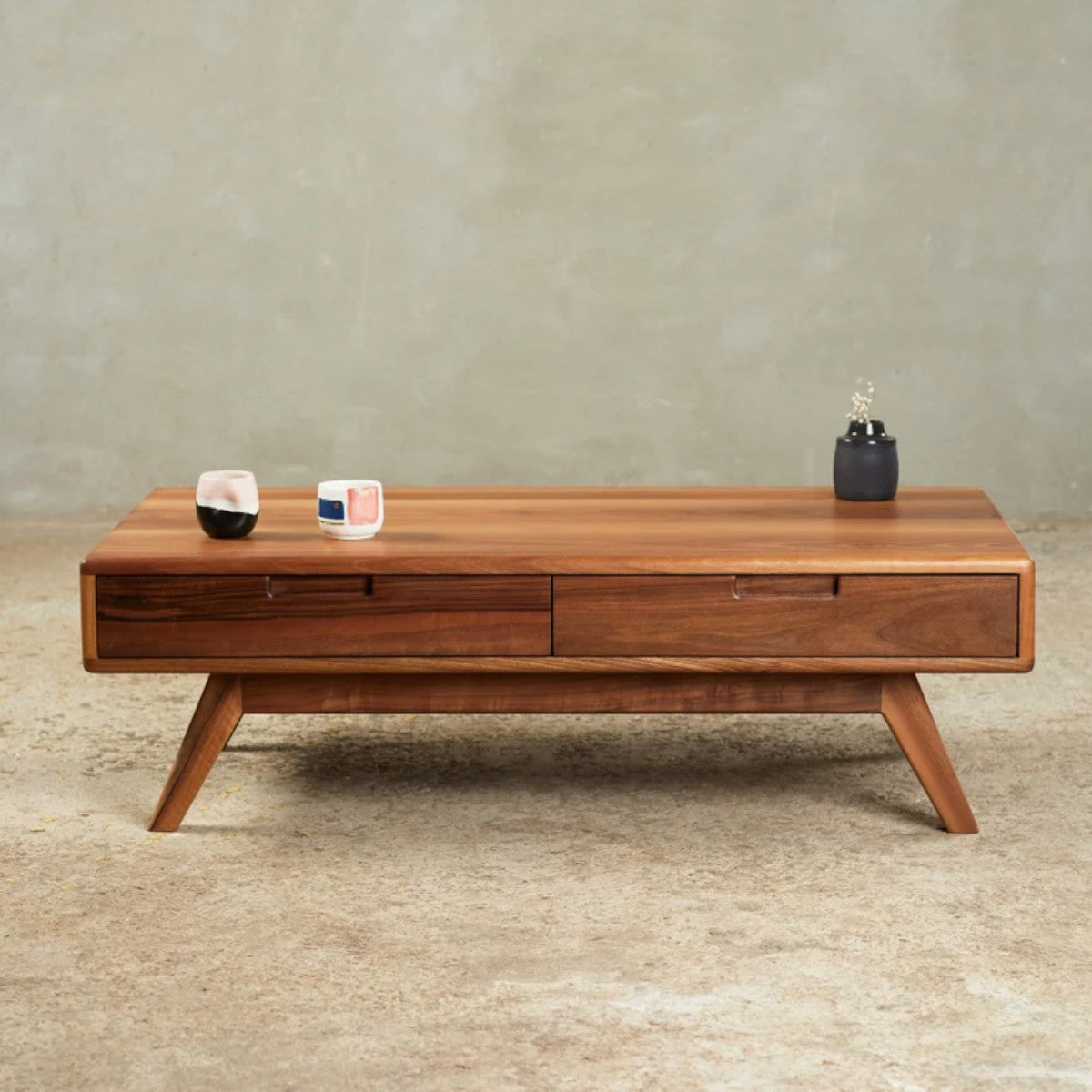 Elsie Walnut Wood Coffee Table 1