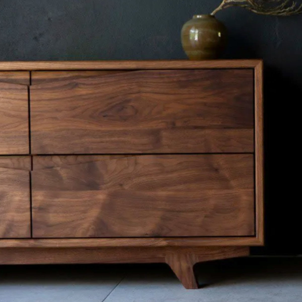 Elvi Walnut Wood Sideboard 4