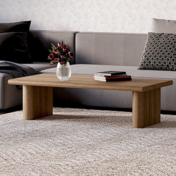 Evella Oak Wood Coffee Table 1