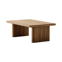 Evella Oak Wood Coffee Table 4