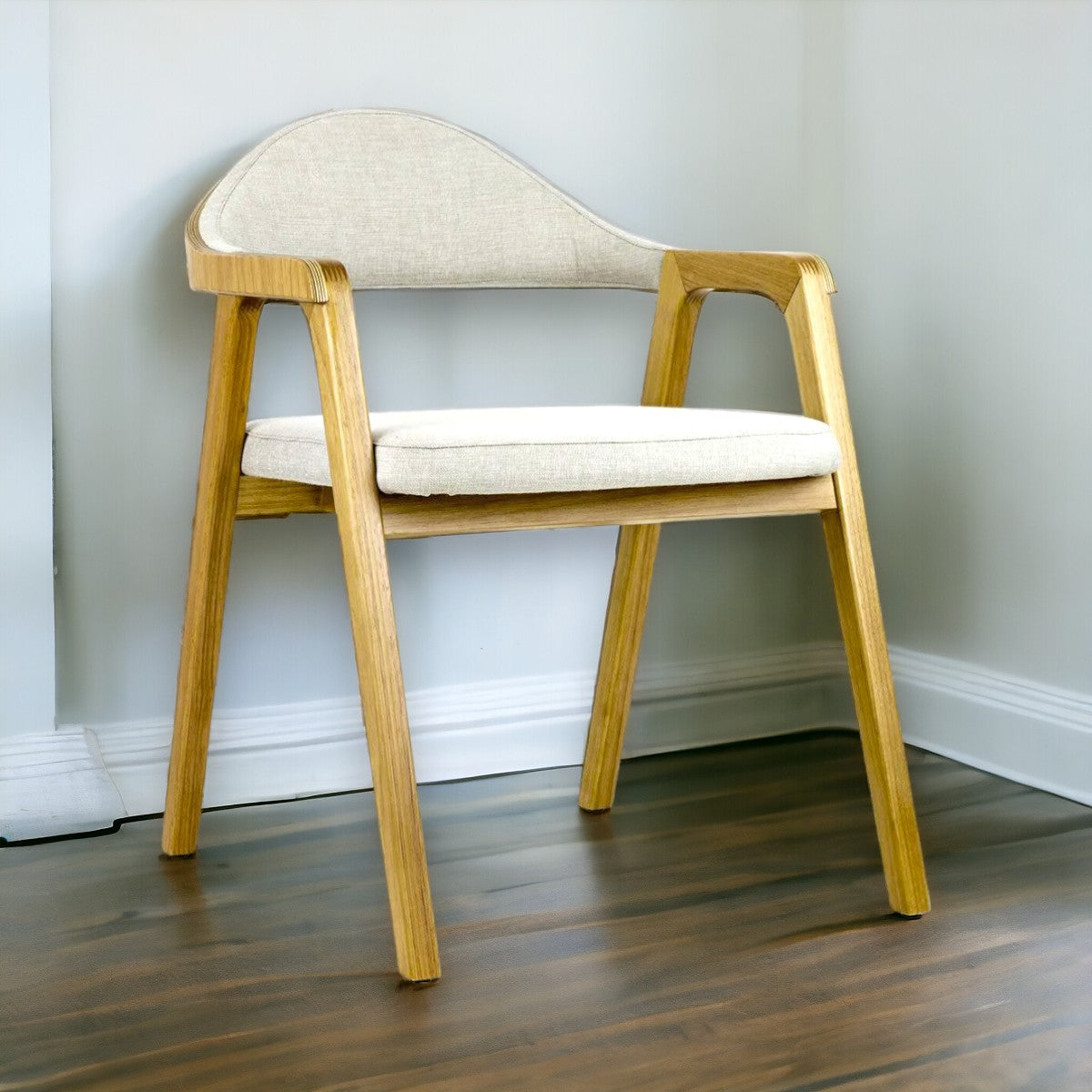 Ever Oak Wood Arm Chair 1