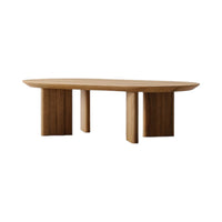 Ever Oak Wood Coffee Table 4