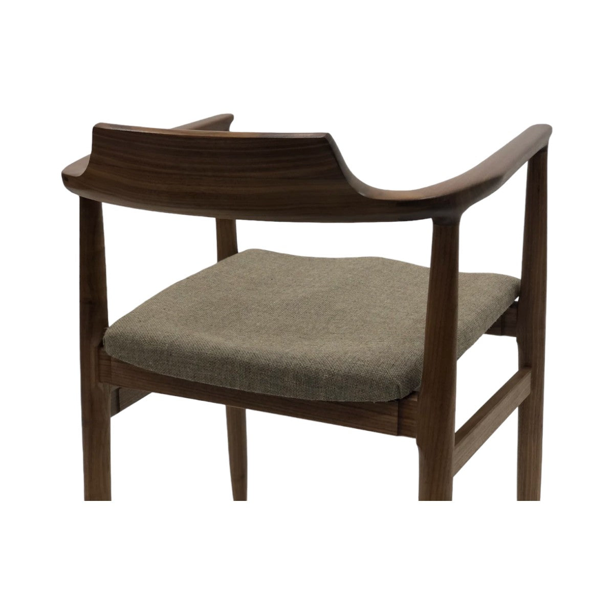 Evera Walnut Wood Arm Chair  4