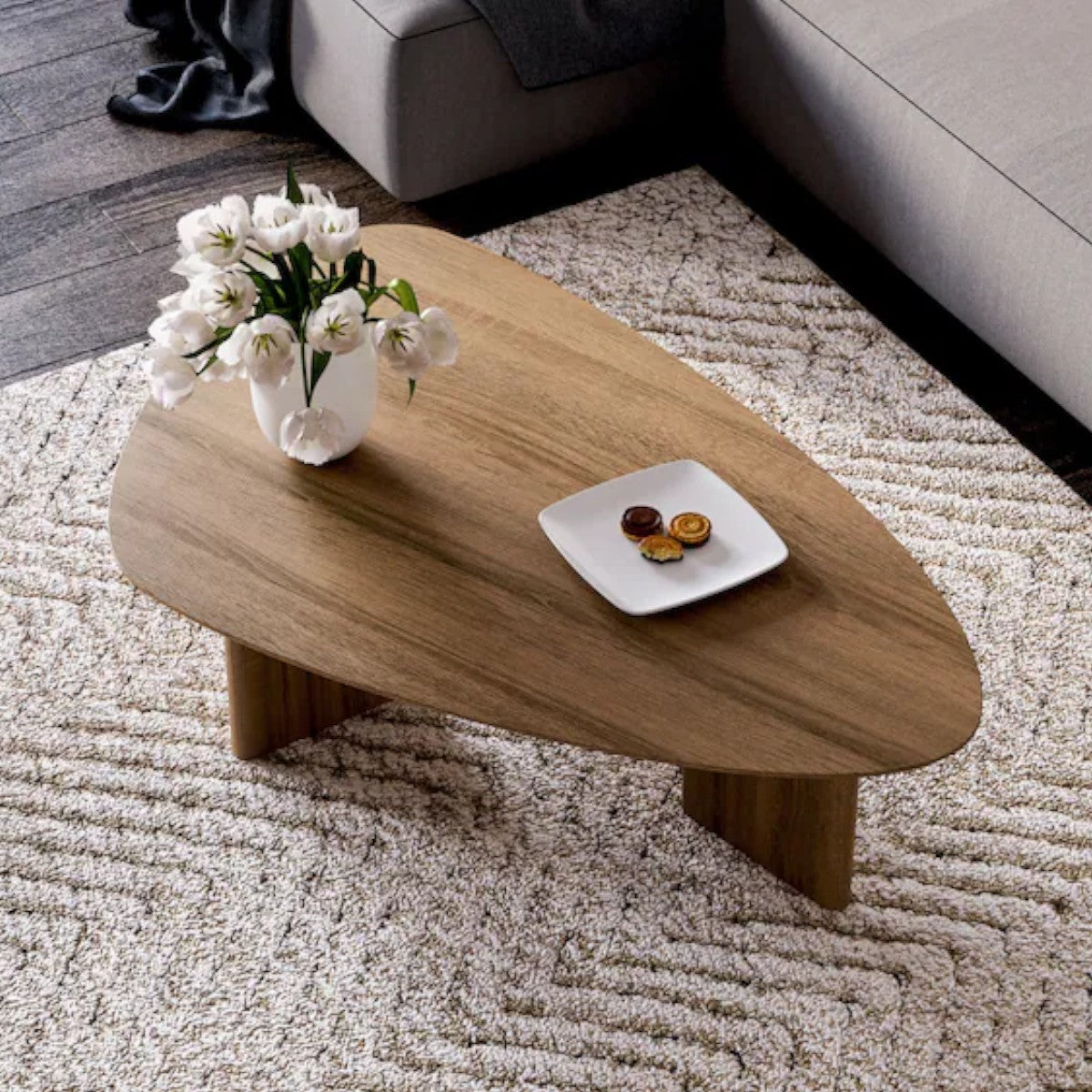 Everix Oak Wood Coffee Table 3