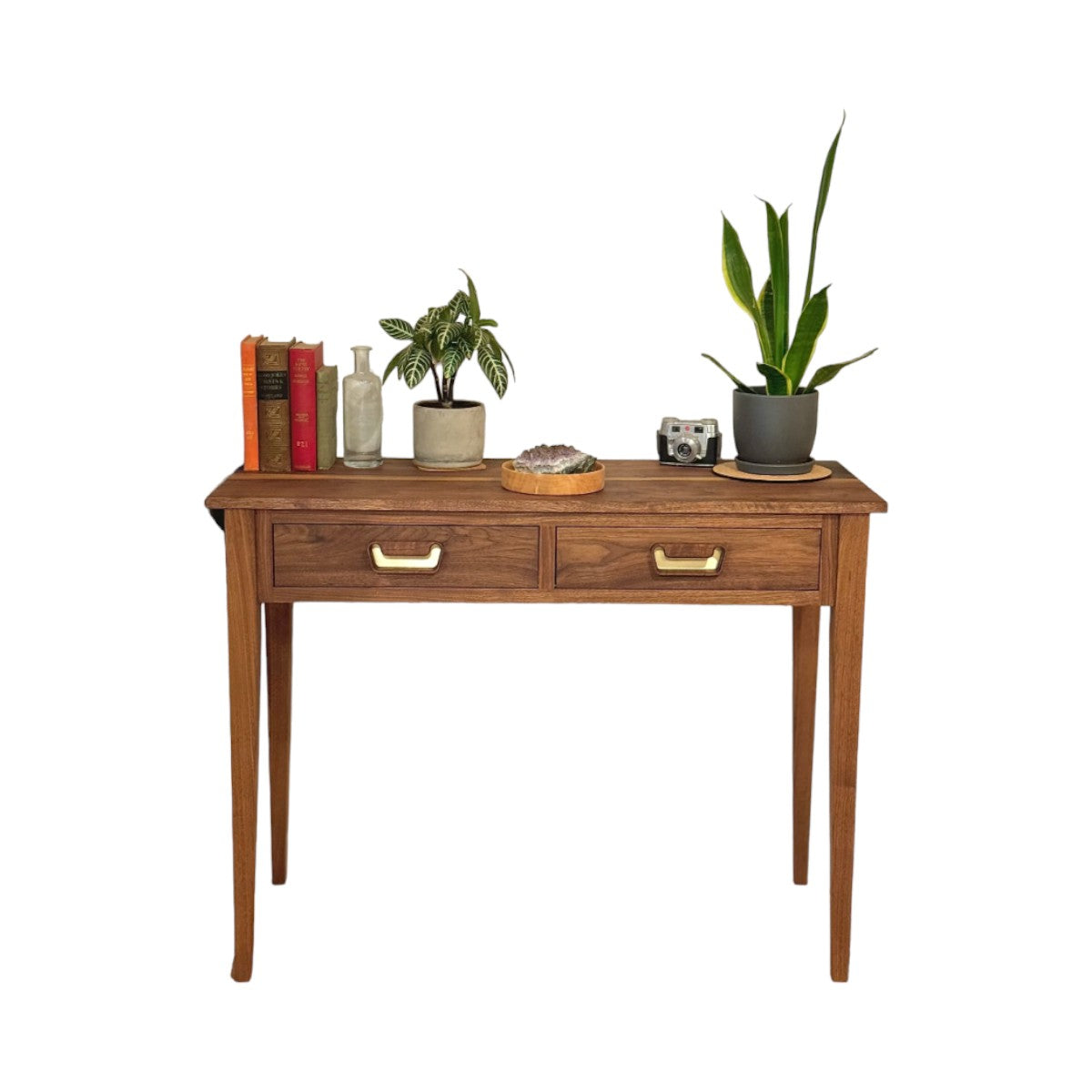 Evers Walnut Wood Console Table 2