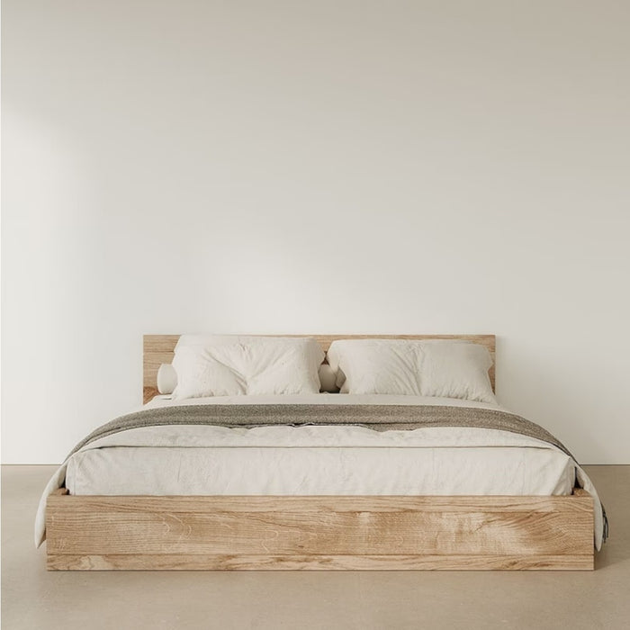 Evie Oak Wood Bed 1