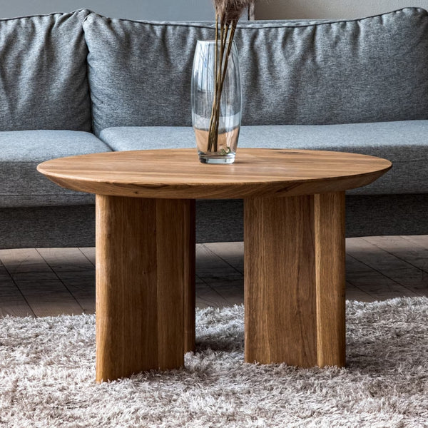 Evita Oak Wood Coffee Table 1