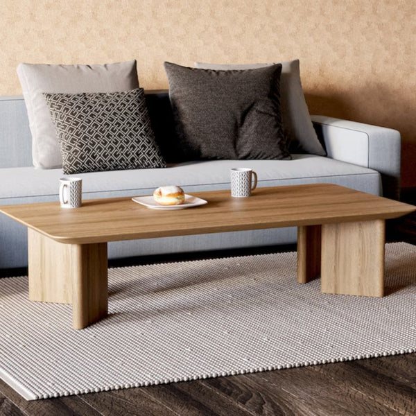 Evonne Oak Wood Coffee Table 1