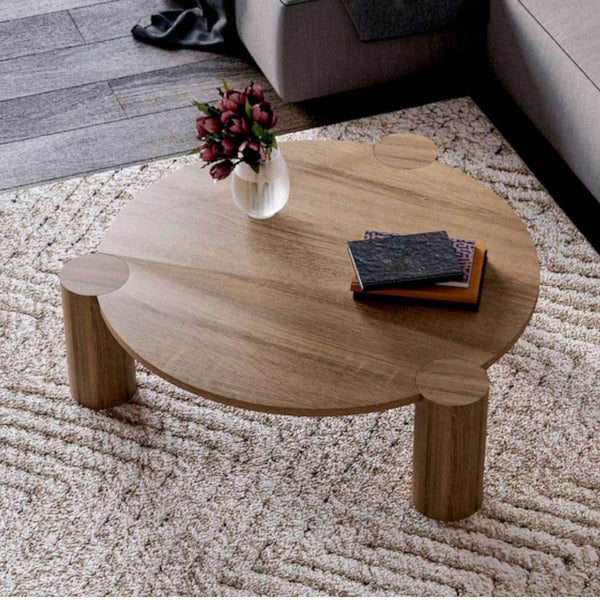 Evony Oak Wood Coffee Table 2