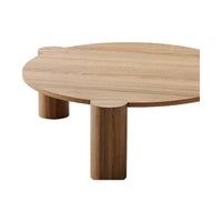 Evony Oak Wood Coffee Table 5