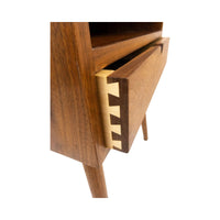 Faber Walnut Wood Bedside 4