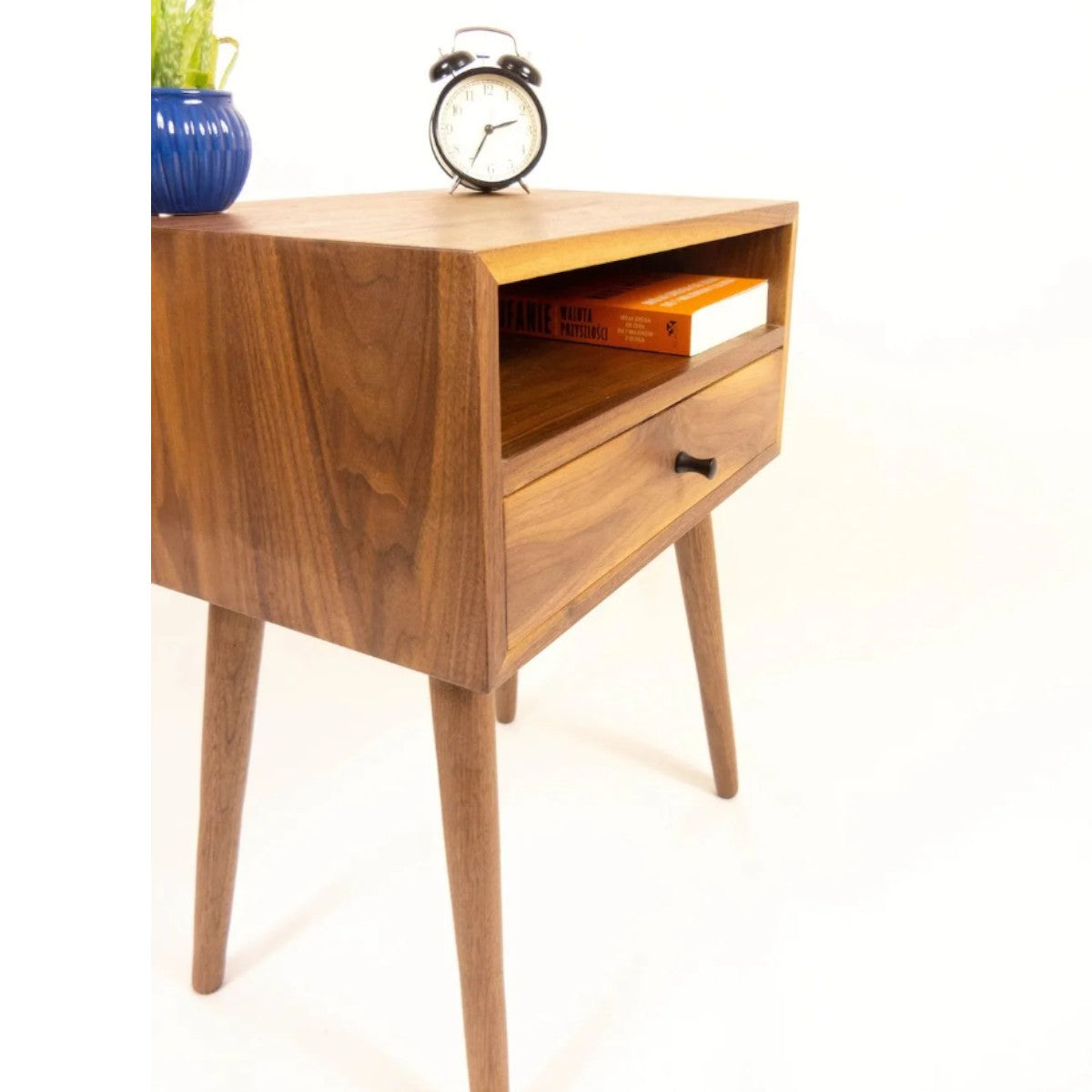 Faber Walnut Wood Bedside 3