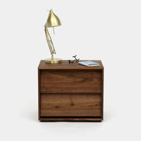 Fabian Walnut Wood Bedside 3