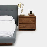 Fabian Walnut Wood Bedside 2